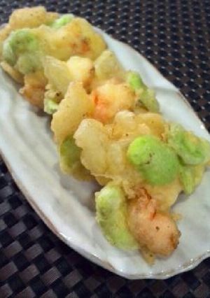 そらまめとエビのかき揚げ-レシピのメイン写真