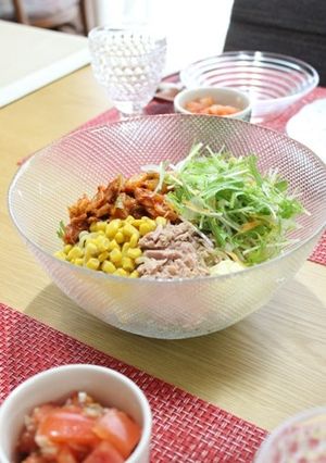 主食いらず！ビールが進む冷麺サラダ-レシピのメイン写真