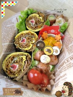 ★焼きそばロール弁当★-レシピのメイン写真