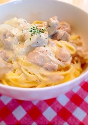 とり肉のクリームパスタ-レシピのメイン写真