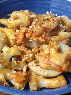 簡単おつまみ☆5分で出来るキムチレンコン-レシピのメイン写真