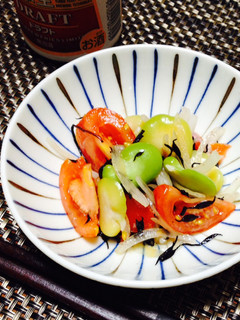 そら豆とトマトのサラダ-レシピのメイン写真