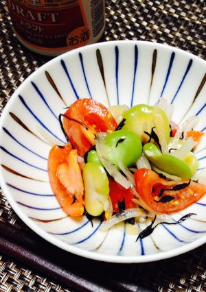 そら豆とトマトのサラダ-レシピのメイン写真