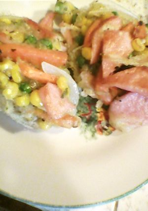 お魚ソーセージでかき揚げ！-レシピのメイン写真