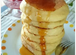 HM豆腐YGの☆簡単ふわふわホットケーキ-レシピのメイン写真