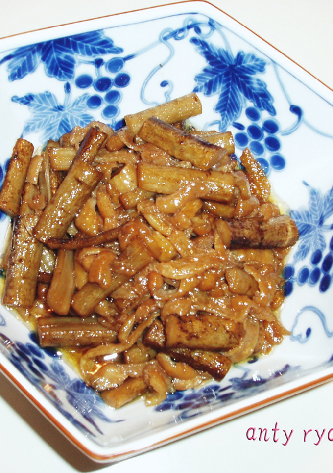 ご飯が止まらない！ゴボウと鶏皮の旨煮-レシピのメイン写真