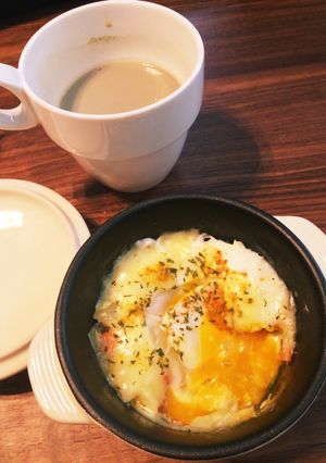 めんどくさがりやのココット風朝ごはん-レシピのメイン写真