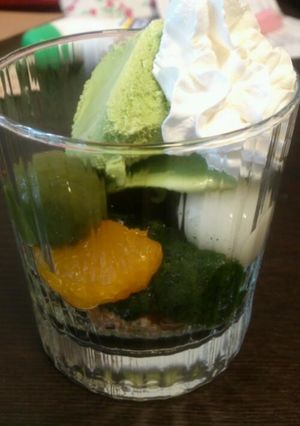 抹茶白玉夏のおやつに-レシピのメイン写真