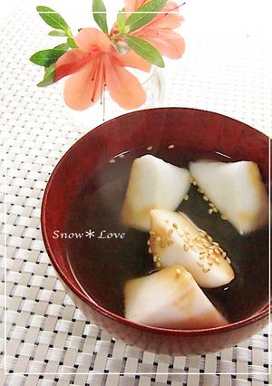 お湯を注いで☆塩昆布と山葵のお吸い物-レシピのメイン写真