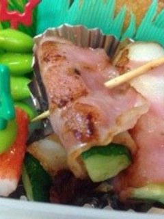 お弁当に♪*きゅうりのベーコン巻き*-レシピのメイン写真