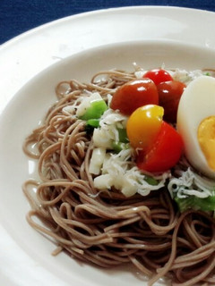 野菜とおじゃこのぶっかけそば-レシピのメイン写真