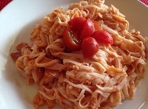 糖質0g麺でミニトマトナポリタン-レシピのメイン写真