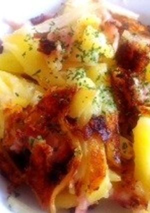 セロリとベーコンのじゃがいもガレット-レシピのメイン写真
