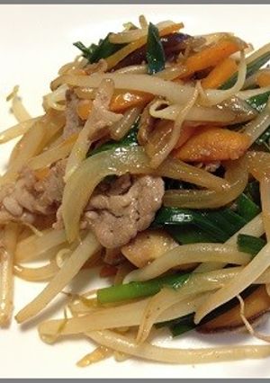 豚肉とニラともやし炒め-レシピのメイン写真