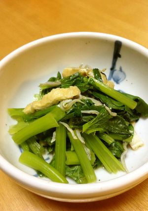 簡単ちりめんじゃこと小松菜の煮浸し-レシピのメイン写真