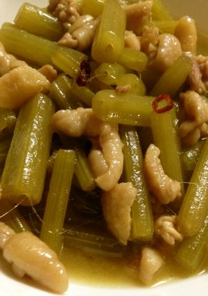 ともちんママ直伝・蕗の鶏皮炒め煮-レシピのメイン写真