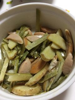 苦くない!ウドの皮の炒め物マヨネーズ和え-レシピのメイン写真