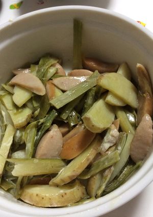 苦くない！ウドの皮の炒め物マヨネーズ和え-レシピのメイン写真