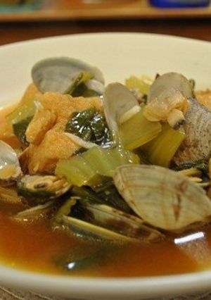 アサリと厚揚げの煮込み-レシピのメイン写真