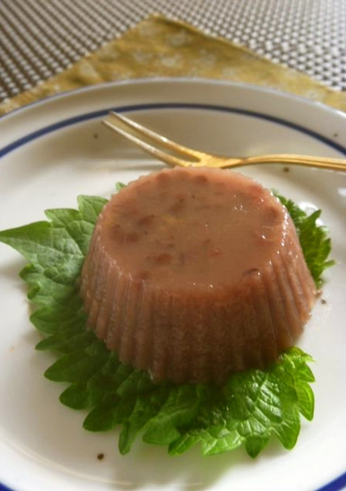 小豆羊羹風ゼリー☆ほんのり梅風味-レシピのメイン写真