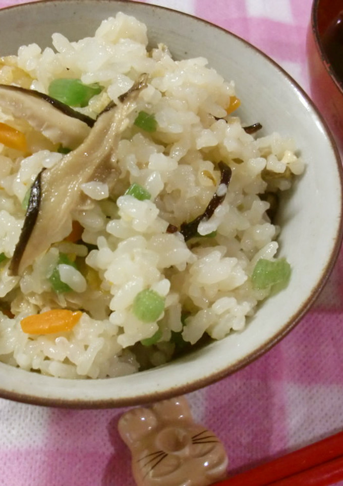 鶏肉とフキの炊き込みごはん♪-レシピのメイン写真