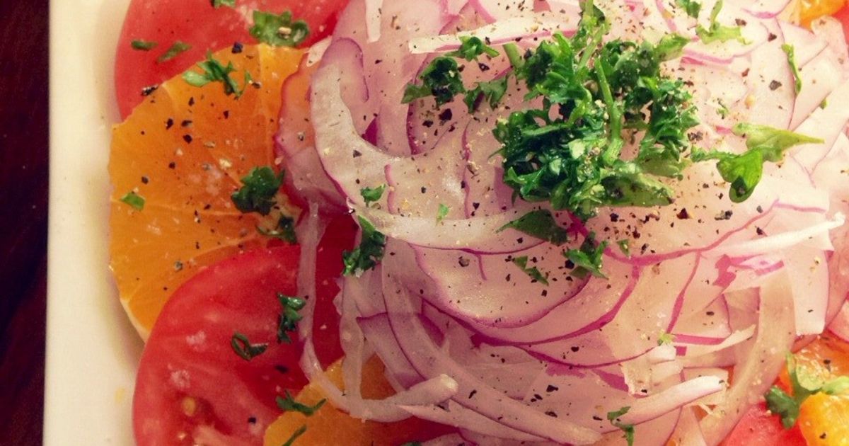 オレンジとトマトのカラフルサラダ by RosyLily 【クックパッド】 簡単