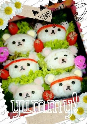 キャラ弁＊運動会☆リラックマ おにぎり＊-レシピのメイン写真
