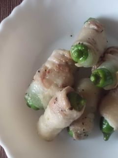 ししとうの豚肉巻き、塩・コショウ-レシピのメイン写真