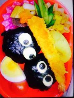 キャラ弁 まっくろくろすけ-レシピのメイン写真