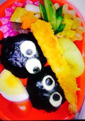 キャラ弁 まっくろくろすけ-レシピのメイン写真