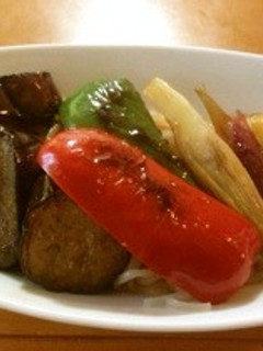 冷麺の夏野菜焼き浸し載せ-レシピのメイン写真
