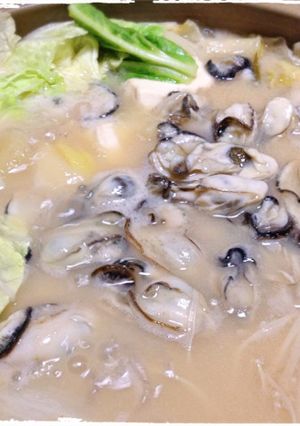 信州みその牡蠣鍋-レシピのメイン写真