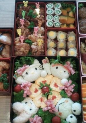 運動会サンリオのキャラ弁-レシピのメイン写真
