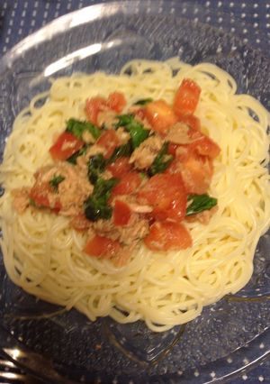 トマトの冷製パスタ-レシピのメイン写真