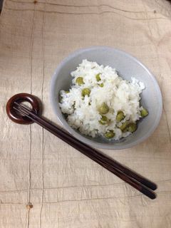 昆布だし?風味の豆ご飯♪-レシピのメイン写真