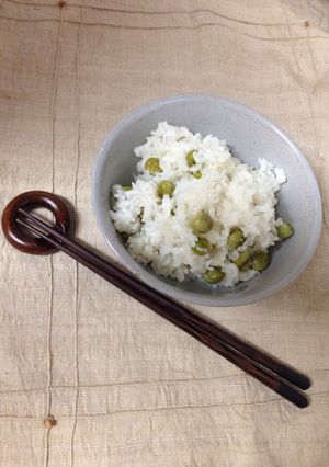昆布だし？風味の豆ご飯♪-レシピのメイン写真