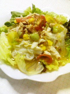 ☆あっさり蒸し鶏サラダ冷麺☆-レシピのメイン写真