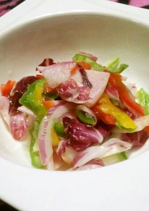 半端野菜とハムでズボラマリネ-レシピのメイン写真