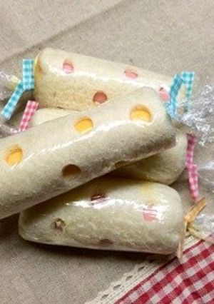 キャンディ風 水玉ロールサンドイッチ-レシピのメイン写真