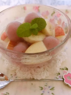 ♡爽やかしゅわしゅわサイダーいちご白玉♡-レシピのメイン写真