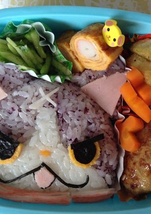 妖怪ウォッチでフユニャン♪キャラ弁-レシピのメイン写真