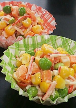 お弁当専用・3分でOK★カニカマのサラダ-レシピのメイン写真