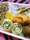 卵一個でもくるくる上手く巻ける海苔卵焼き