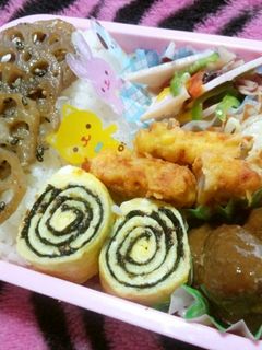 卵一個でもくるくる上手く巻ける海苔卵焼き-レシピのメイン写真