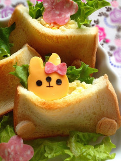 食パンでピタパン*うさぎちゃんサンド-レシピのメイン写真