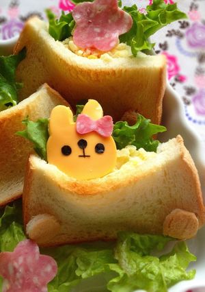 食パンでピタパン＊うさぎちゃんサンド-レシピのメイン写真