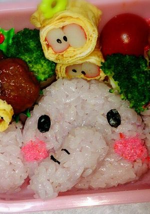 ぞうさん弁当-レシピのメイン写真