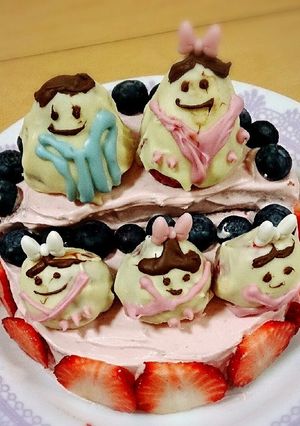 ひな祭りケーキ-レシピのメイン写真
