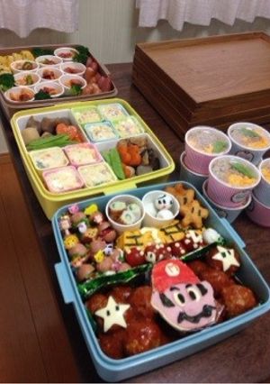 2014小学校運動会 弁当 マリオ-レシピのメイン写真