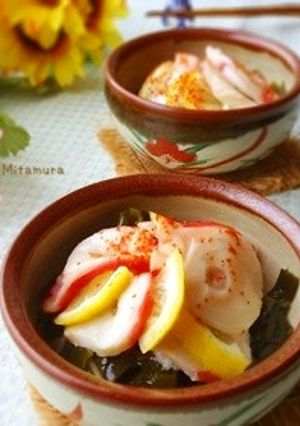 レモン香り～タコと若芽の酢の物-レシピのメイン写真